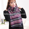 hot selling new fashionable pure color flower lady knitting scarf